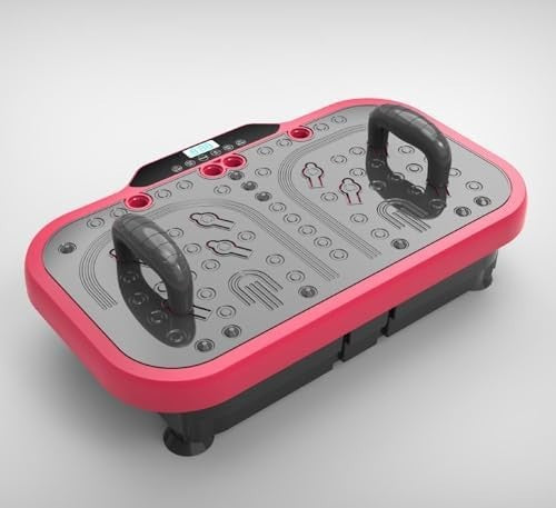 180 Speed Vibration Exercise Platform with Push Up Bars Home Use