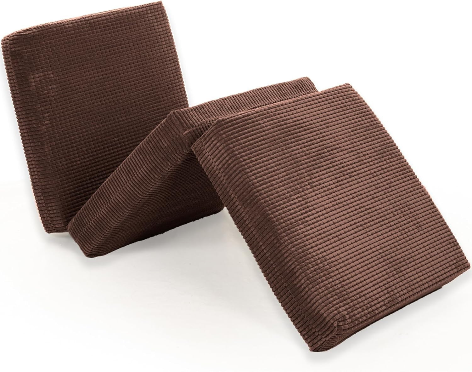 Z Bed Chair Futon Mattress Brown Fold Out Single Sofa Bed Footstool Seat