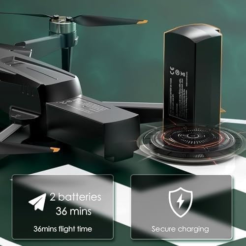 Brushless Drone with 2K HD Camera, 36min Flight, 3D Flips, Beginner