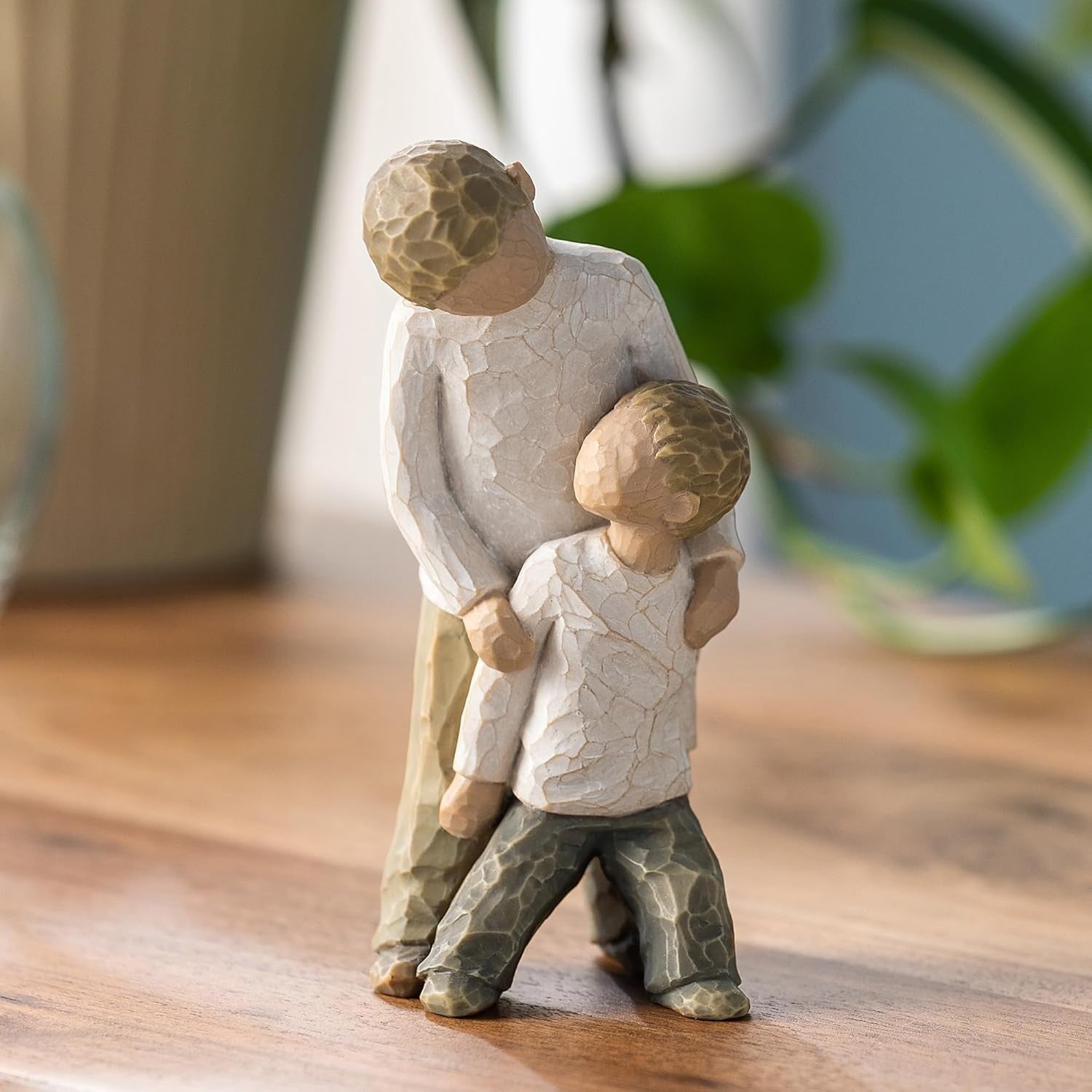 25th Anniversary Brothers Figurine Gift – Hand-Painted Resin Ornament with Card