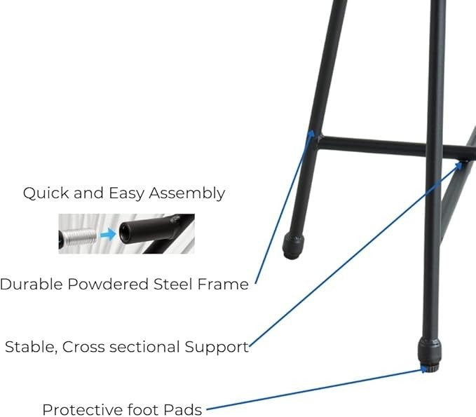 Rattan Garden Set 2 Chairs + Glass Table | Weatherproof, Easy Assembly