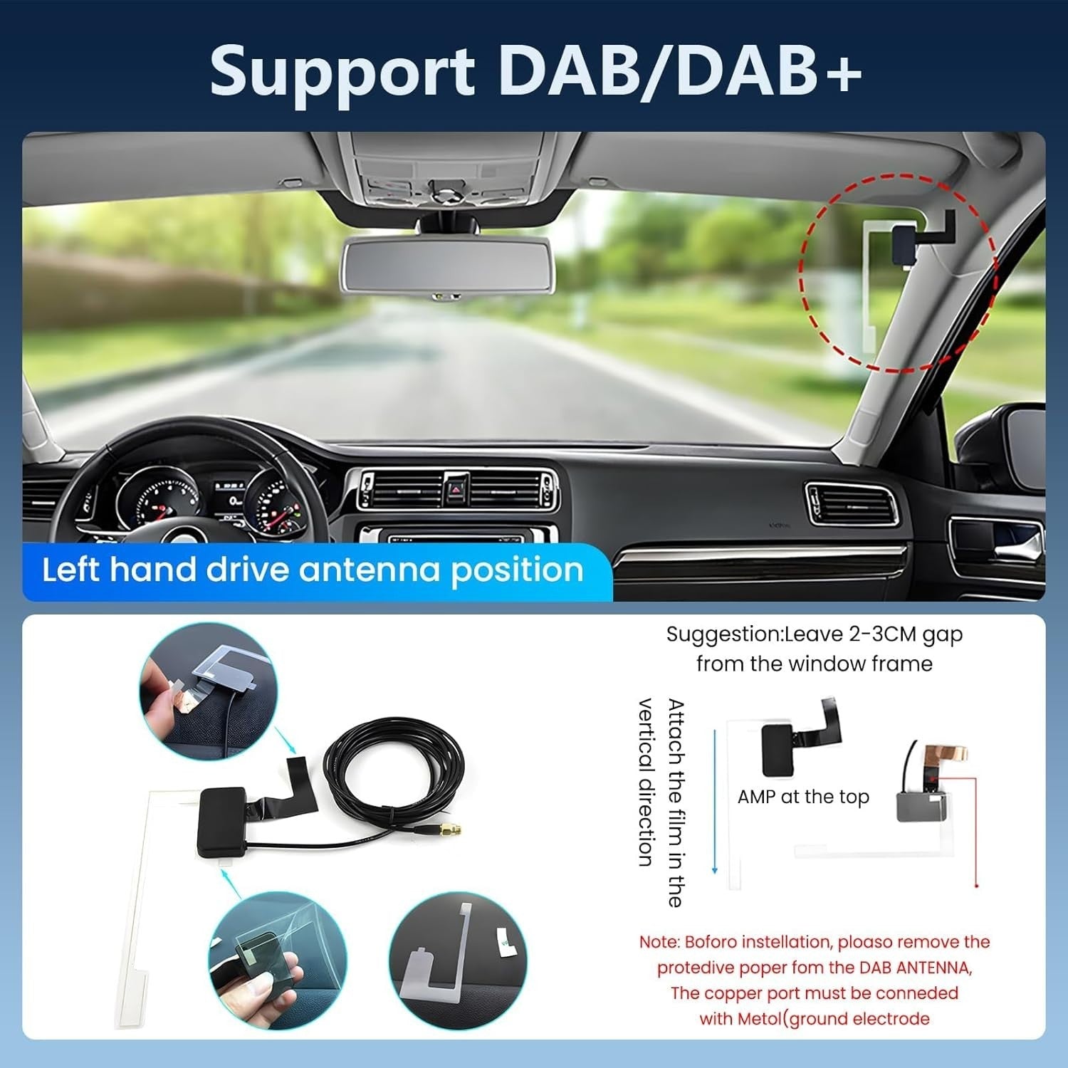 7" Touchscreen Car Stereo Wireless CarPlay Android Auto DAB+ FM
