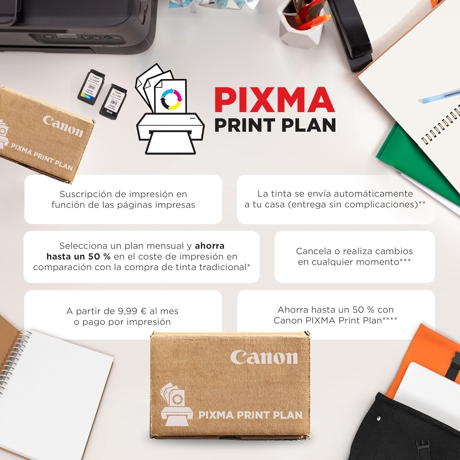 4-in-1 Wireless Printer White | Print Scan Copy Fax ADF Borderless Photos
