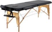 Adjustable Portable Folding Massage Table 3-Section Therapy Bed With Carry Case