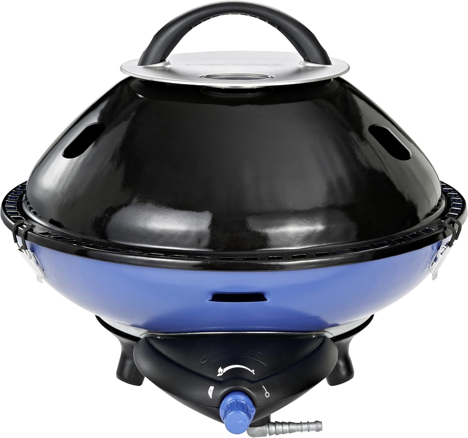 Portable Gas Party Grill 600 Outdoor Camping BBQ Stove Cooker Multi-Use Blue