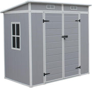 Plastic Outdoor Garden Shed 6x4ft Storage Box with Floor & Ventilation