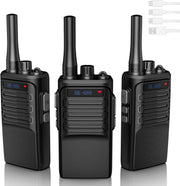 Walkie Talkies Long Range Rechargeable 3 Pack 16 Channel USB-C Radio