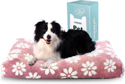 Large Dog Bed 89x56cm Washable Crate Mattress Pink