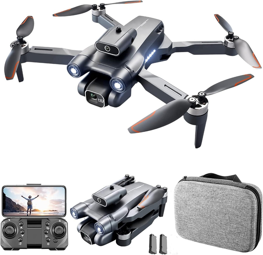 4K Dual Camera Drone with EIS, Obstacle Avoidance, Foldable Quadcopter 2 Battery