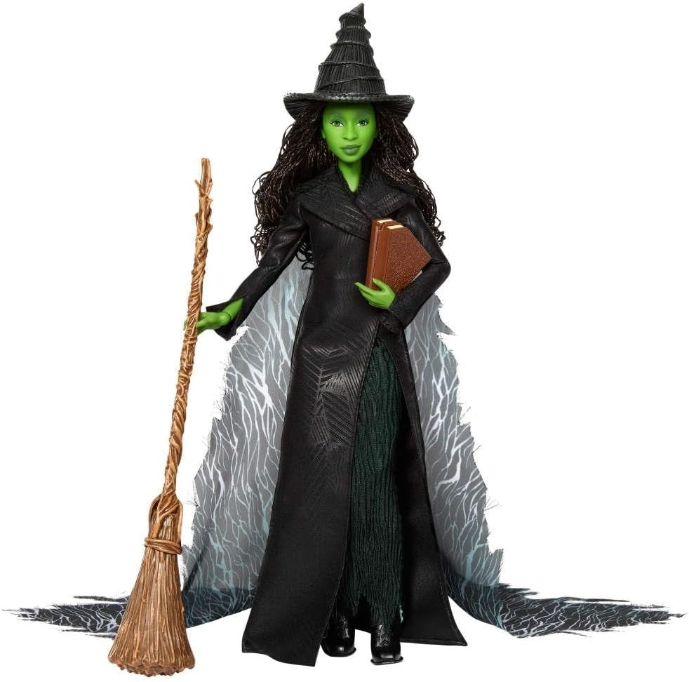Deluxe Magic Fashion Doll Green Witch Outfit Cape Accessories Poseable