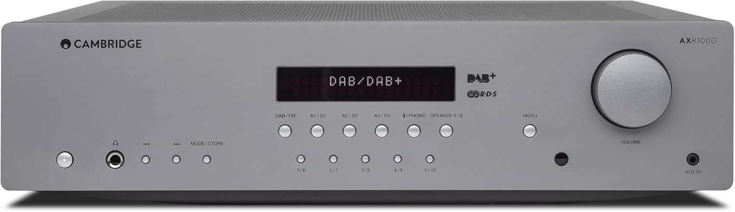 HiFi Stereo Receiver 100W Bluetooth DAB FM USB Optical Coaxial Phono Stage