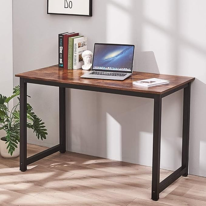 Large Computer Desk 120x60cm Brown Office Laptop Table Home Study