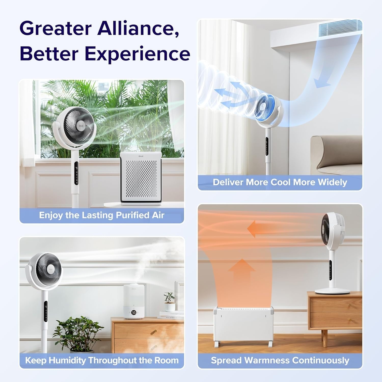 9-Speed Quiet Floor Fan – Adjustable Height DC Motor Air Circulator w/ Remote