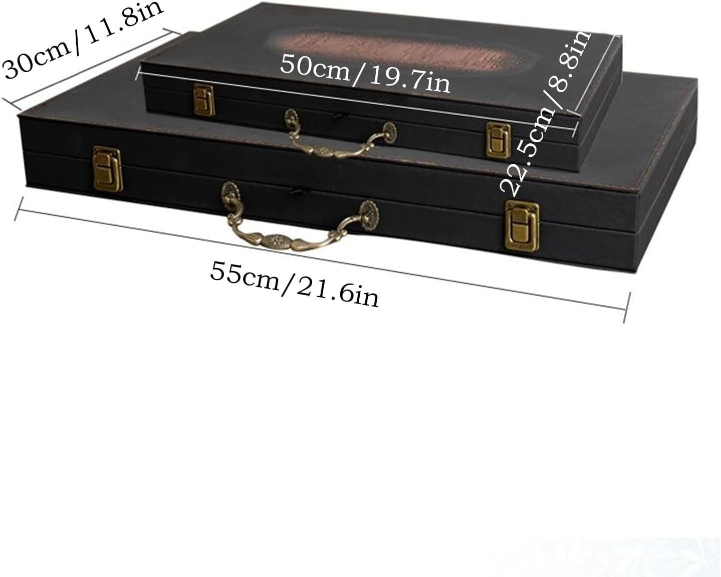 Mahogany Xiangqi Travel Chess Set Foldable Board 2 Player Strategy