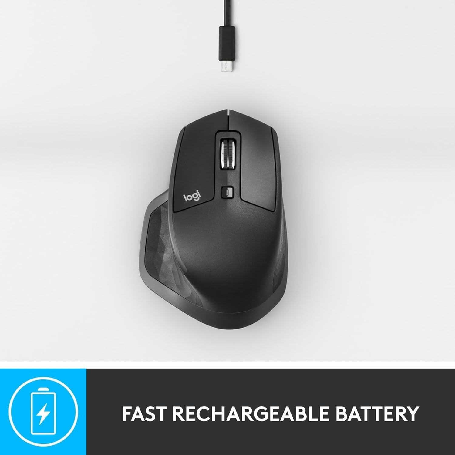 Advanced Bluetooth Wireless Mouse Hyper-Fast Scroll Ergonomic Rechargeable
