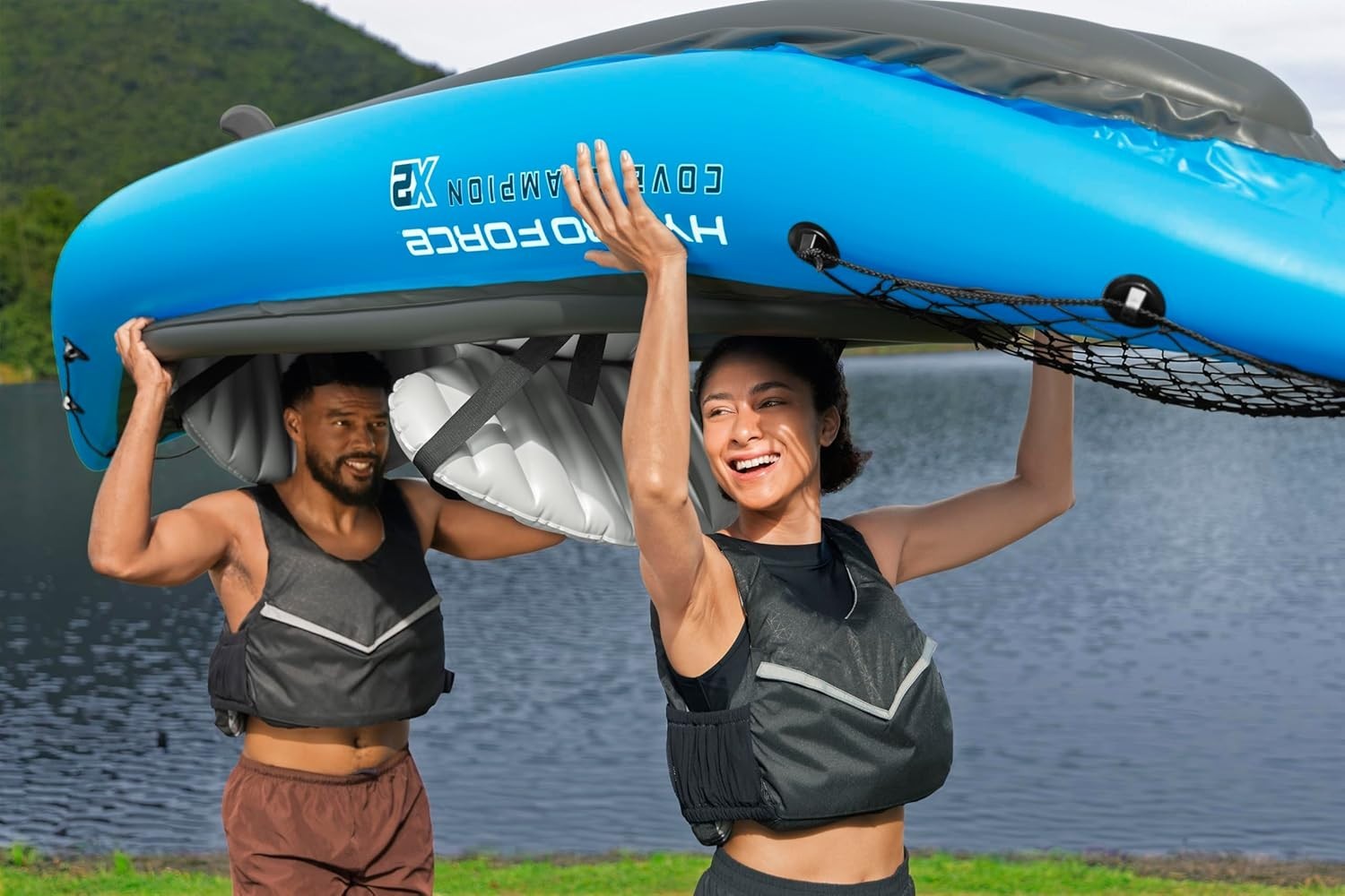 2 Person Inflatable Kayak Set w/ Paddles Pump Seats 10ft 10in