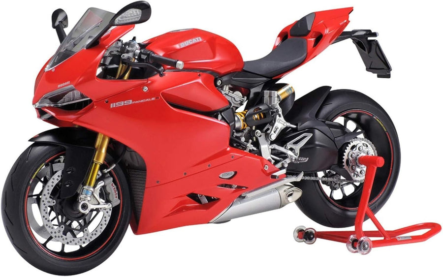 1:12 Scale Ducati 1199 Panigale S Model Motorcycle Kit - Red, Detailed Build