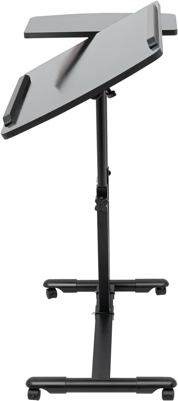 Professional Tattoo Workstation Rolling Table Adjustable Height Double Tray