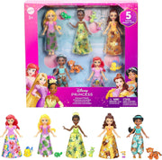 Princess Mini Doll Playset 10 Figures Posable Friends Outfit Set