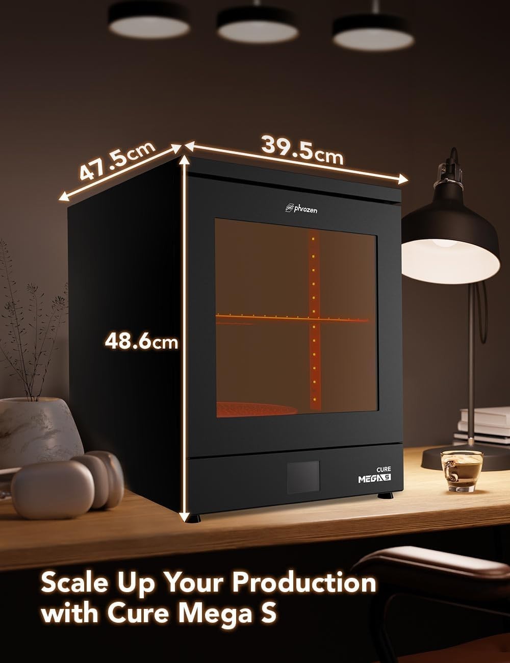 UV Resin Curing Station 360° Turntable Dry Cure Large Models Fast Fans