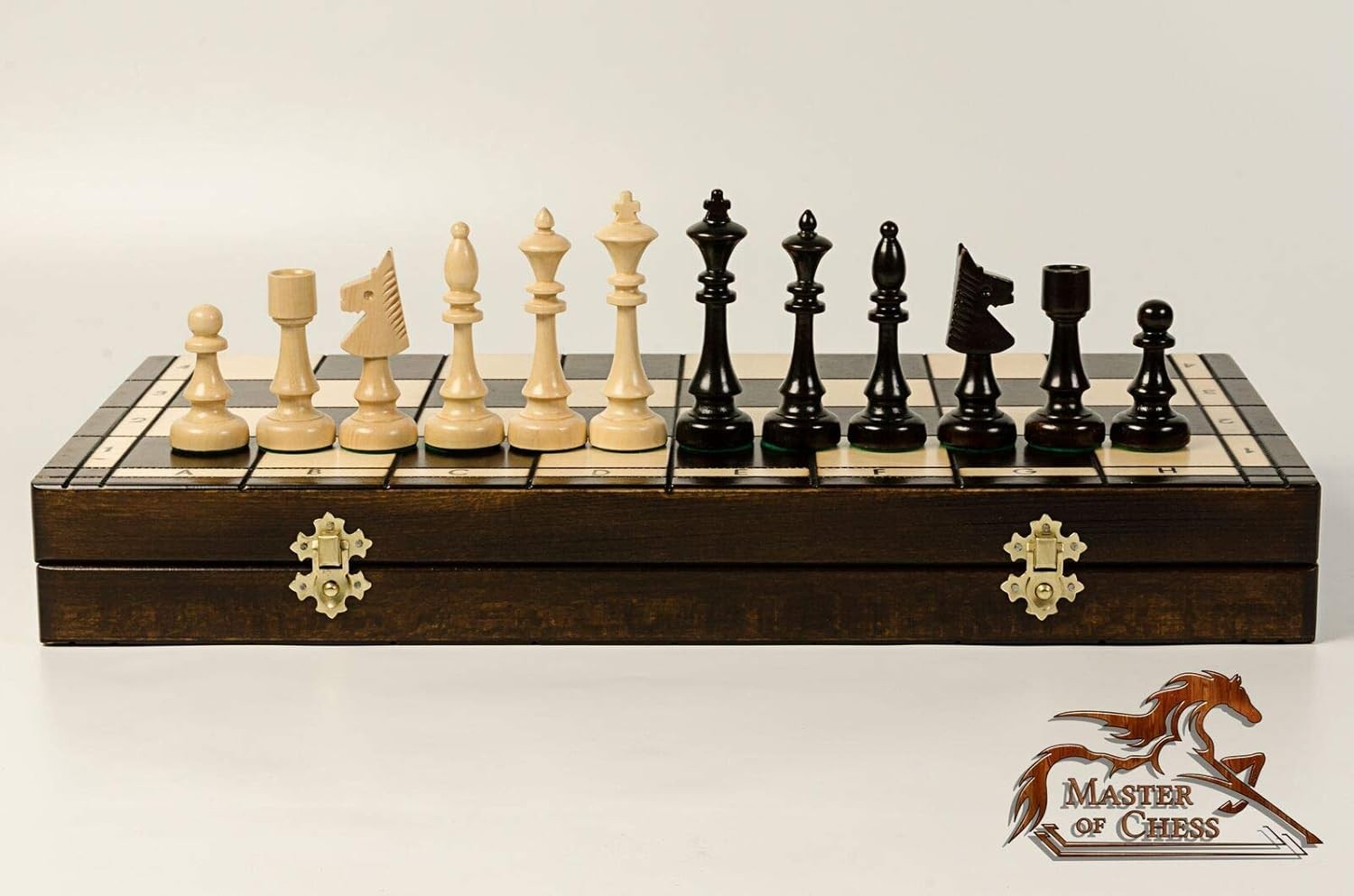 47cm Tournament Wooden Chess Set | Foldable Travel Board | Large Premium Pieces