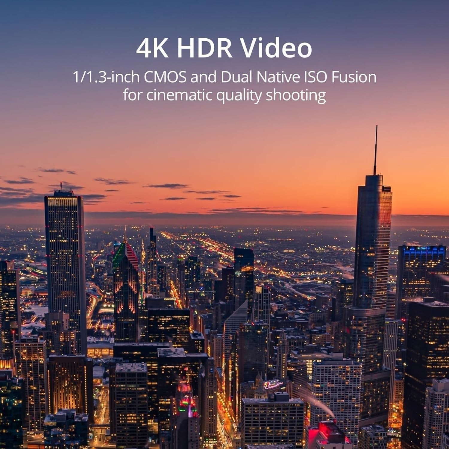 Mini Drone 4K HDR Camera, 38 Min Flight, True Vertical, 10km HD Range