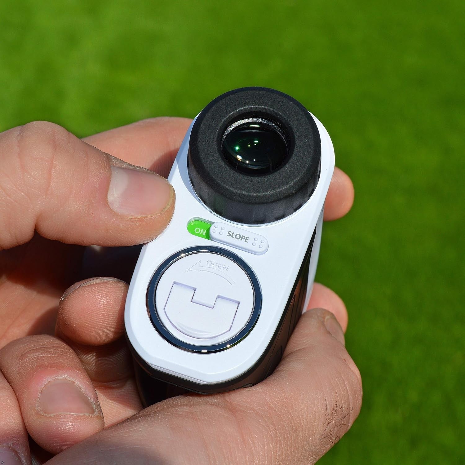 Golf Rangefinder with Slope Pin Lock Vibration LCD 6X Accuracy Laser