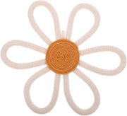 Boho Daisy Woven Wall Decor Cotton Macrame 7.9x6.5in Nursery Art