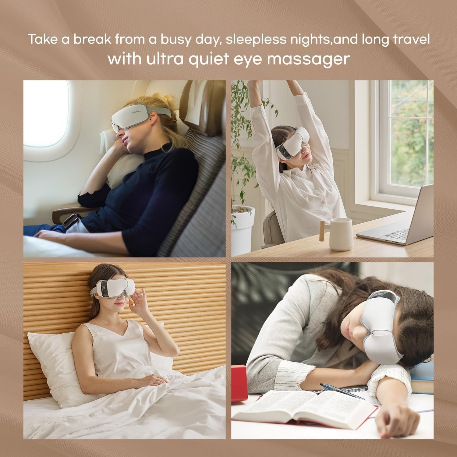 Heated & Cooling Eye Massager Bluetooth Quiet Dry Eye Relief