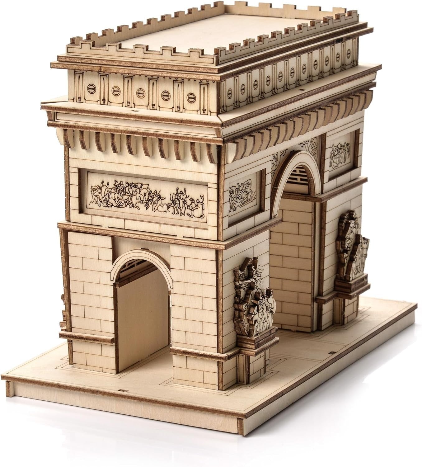 3D Wooden Arc Triumf Puzzle Model DIY Educational Gift for Adults & Kids