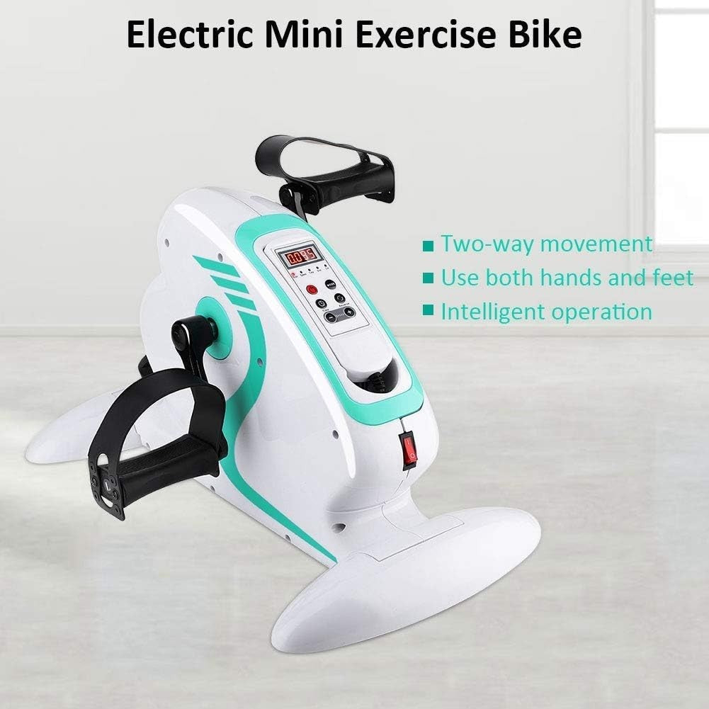 Electric Under Desk Pedal Exerciser Remote Control LCD Rehab Trainer