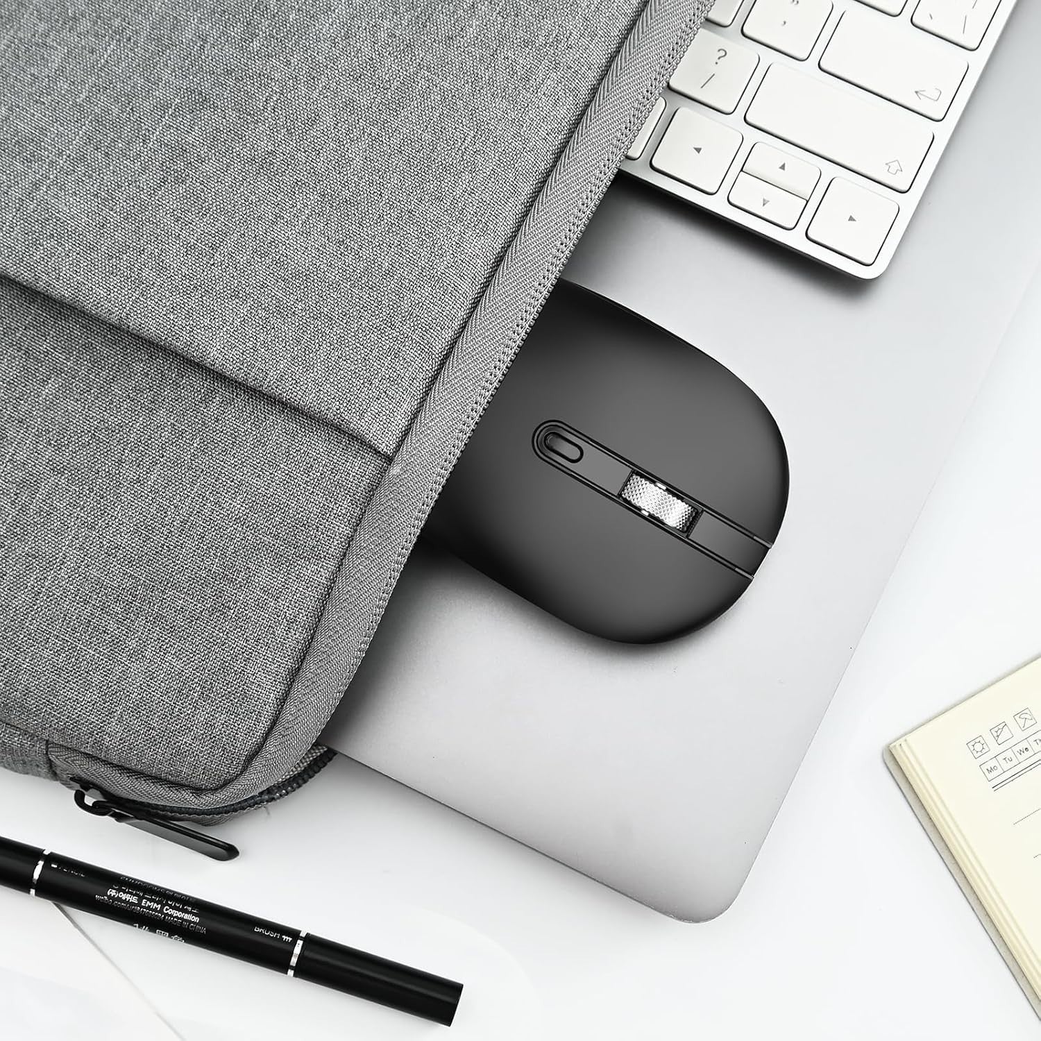 Slim Silent Wireless Mouse USB-C Cordless for Laptop MacBook