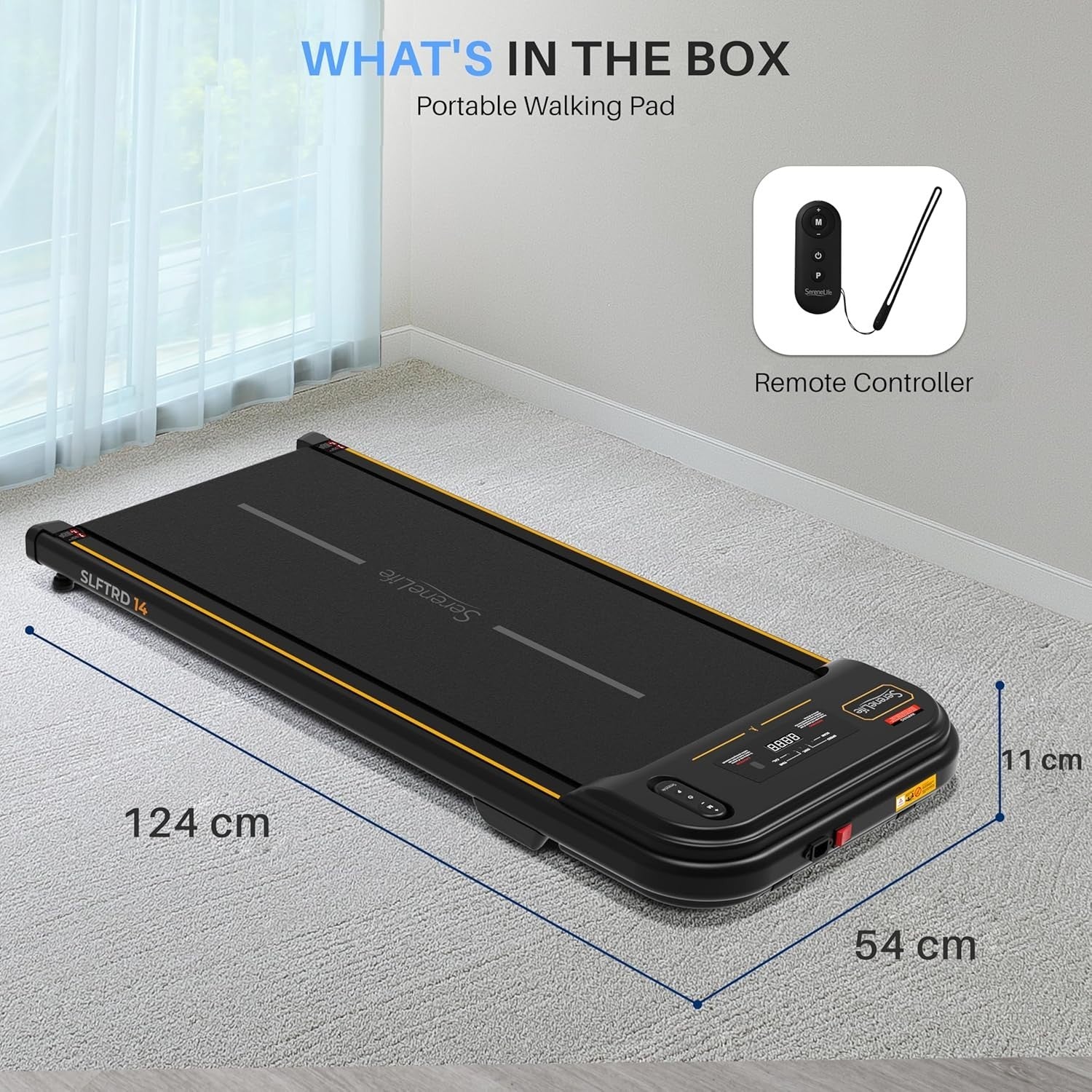 Foldable Compact Under Desk Treadmill – Portable Walking & Jogging Machine