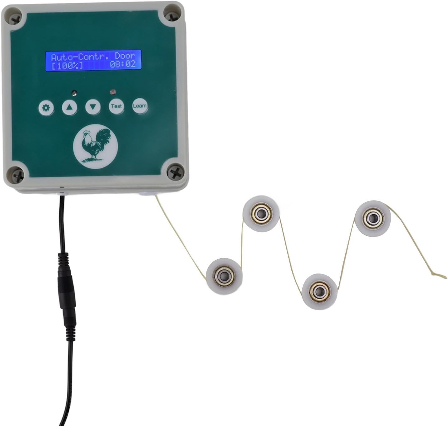 Automatic Chicken Coop Door Opener Light Sensor Timer Remote LED