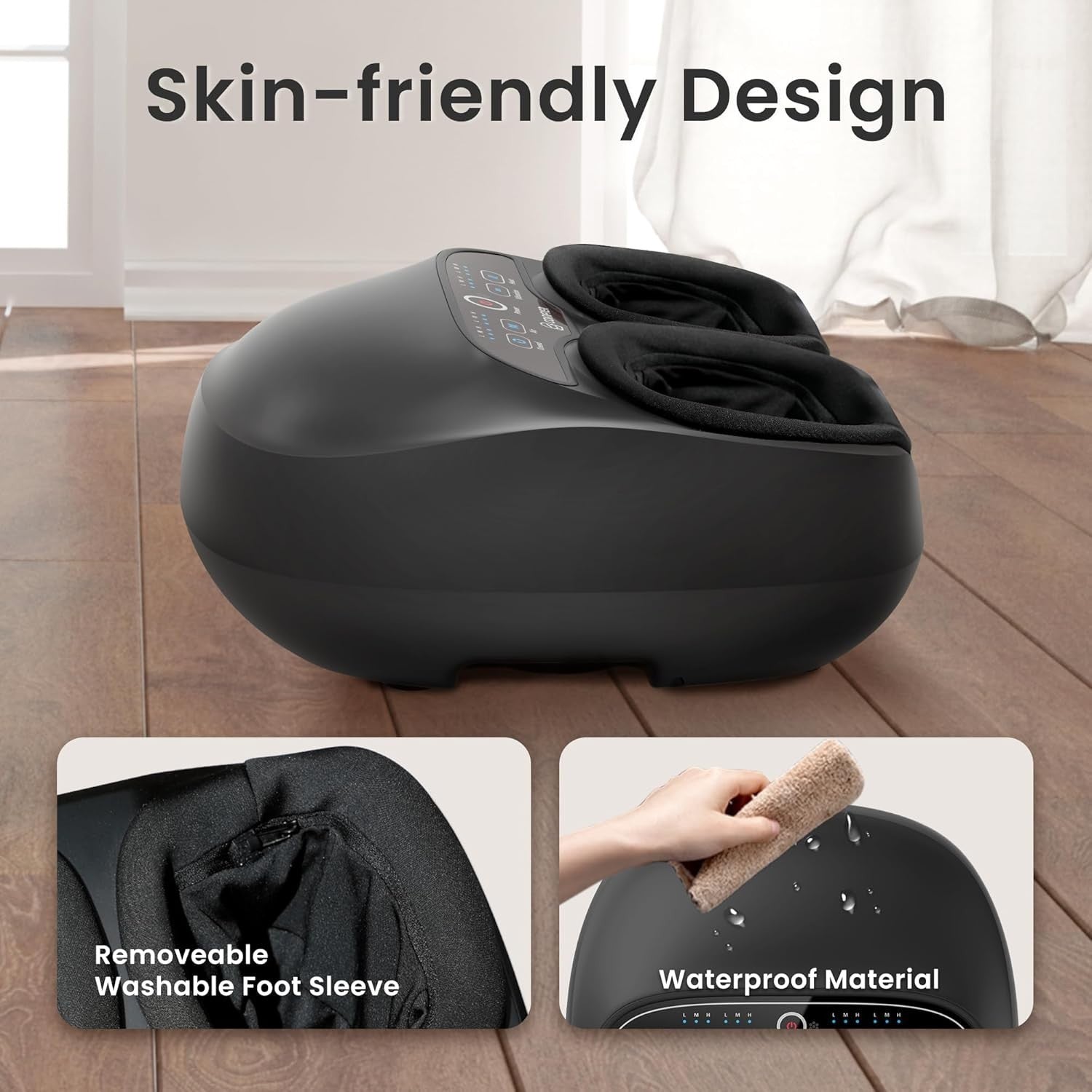 Heated Foot Massager w/ Compression & Vibration | Pain Relief & Relax