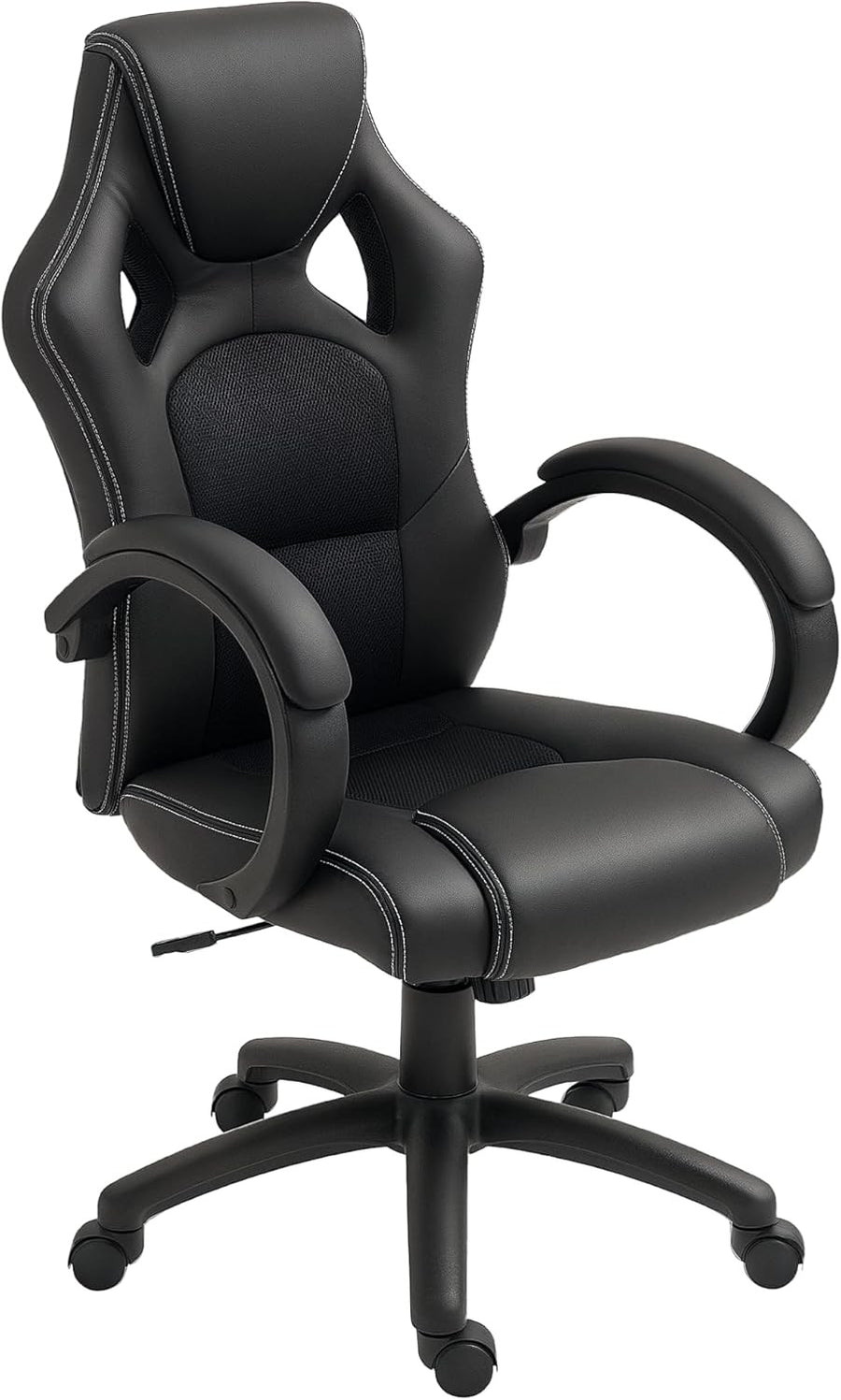 Gaming Chair Racing Style Swivel Faux Leather Desk