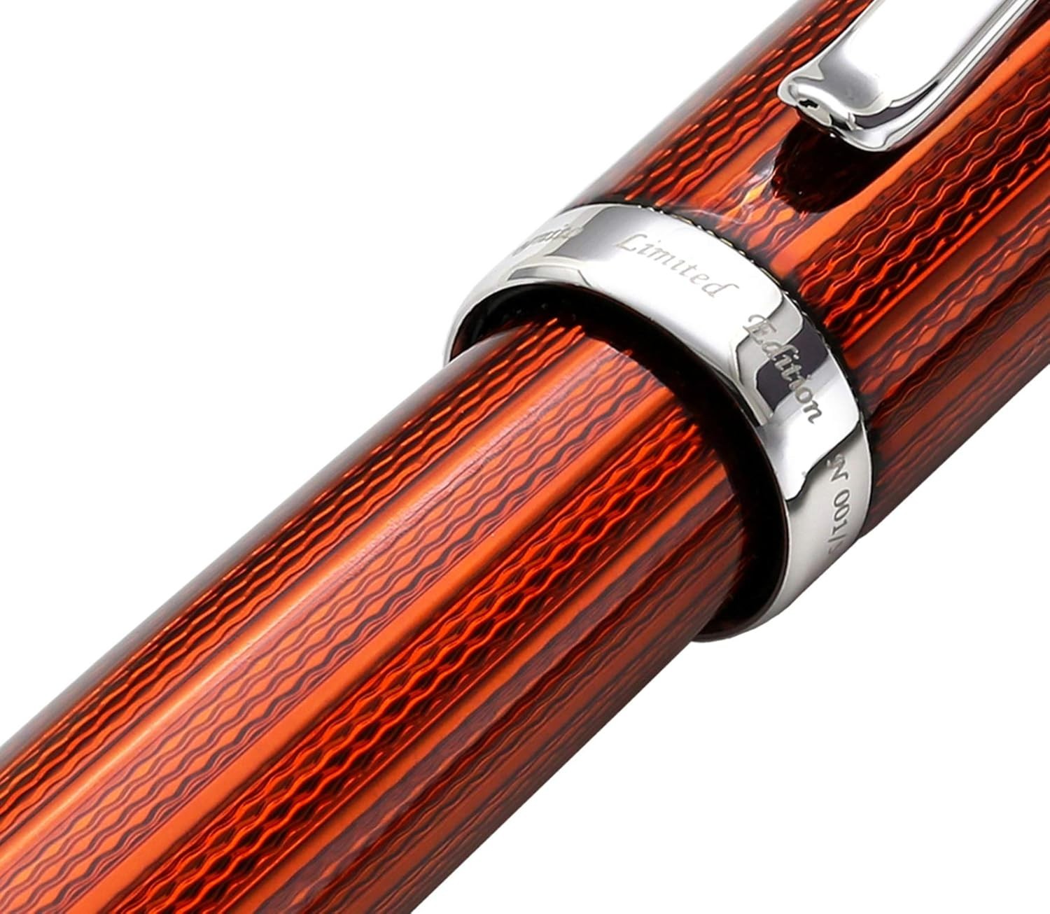 Limited Edition Luxury Fountain Pen Fine Nib Platinum Trim Gift Set