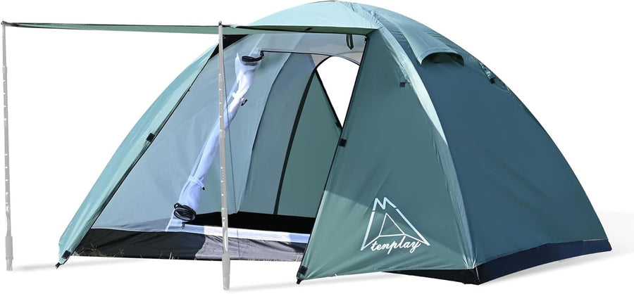2 Man Camping Tent PU3000mm Waterproof Lightweight 2 Doors