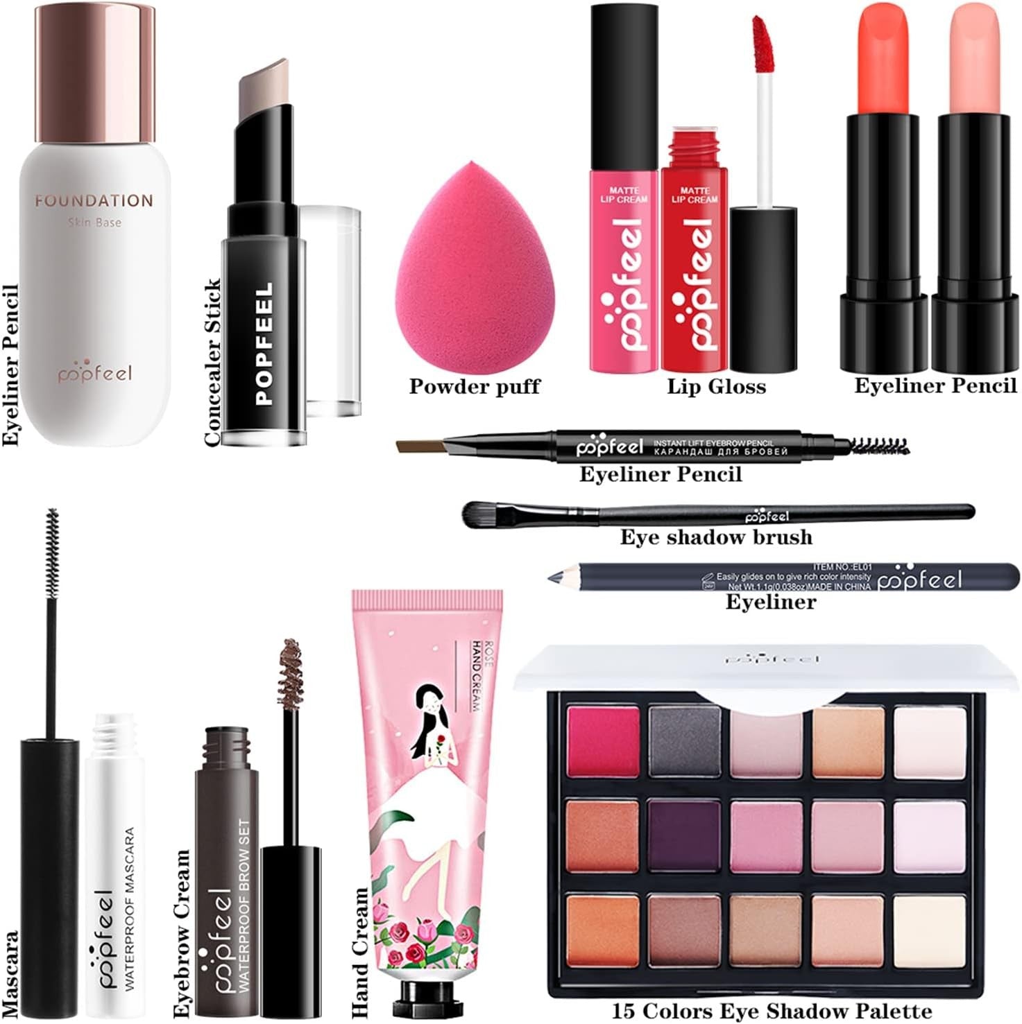 All In One Makeup Kit 14PCS Gift Set Eyeshadow Concealer Palette