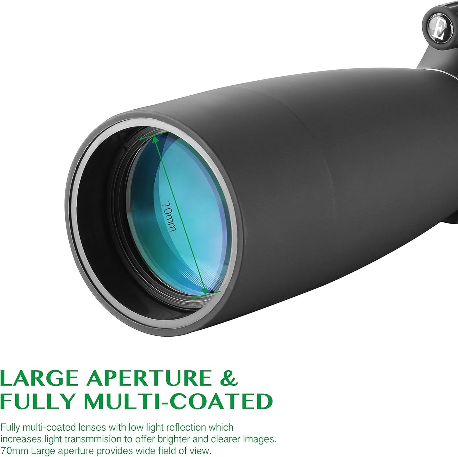 25-75X70 Spotting Scope with Tripod & Case for Birdwatching & Shooting