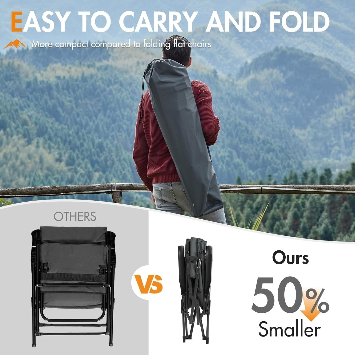 Heavy Duty Folding Recliner Chair Padded 160KG XL Garden Camping Seat