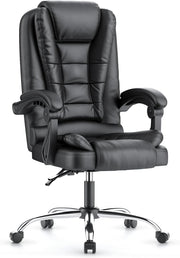 Ergonomic Office Chair Faux Leather High Back Adjustable Swivel Desk Seat New