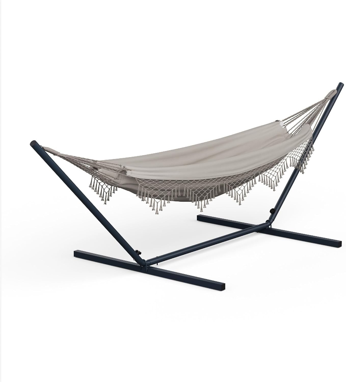 Blumfeldt SwayStation Hammock | Indoor & Outdoor 100kg Capacity | Cream 320cm