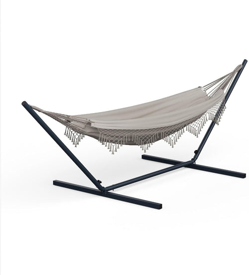 Blumfeldt SwayStation Hammock | Indoor & Outdoor 100kg Capacity | Cream 320cm