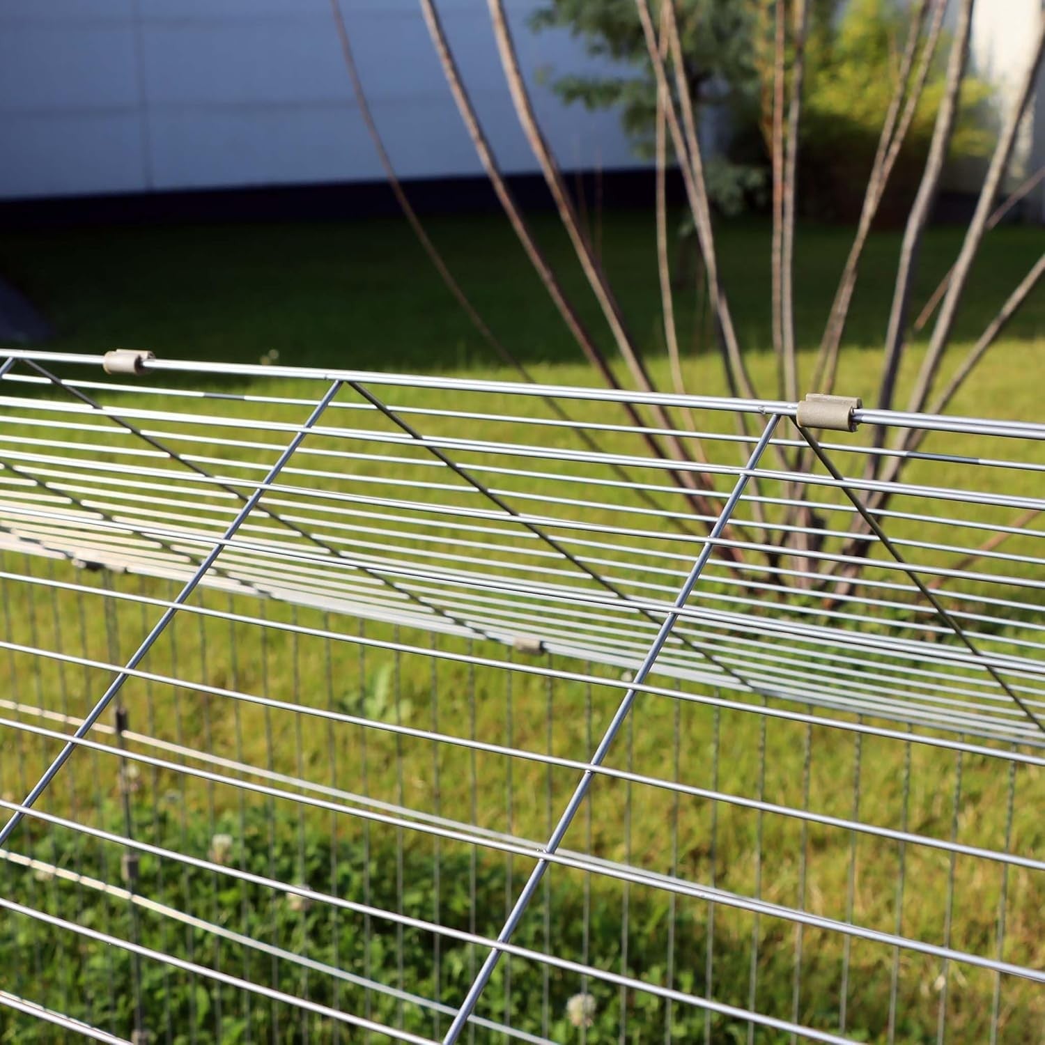Large Rabbit Run Outdoor Metal Enclosure Secure Hutch Exercise Pen