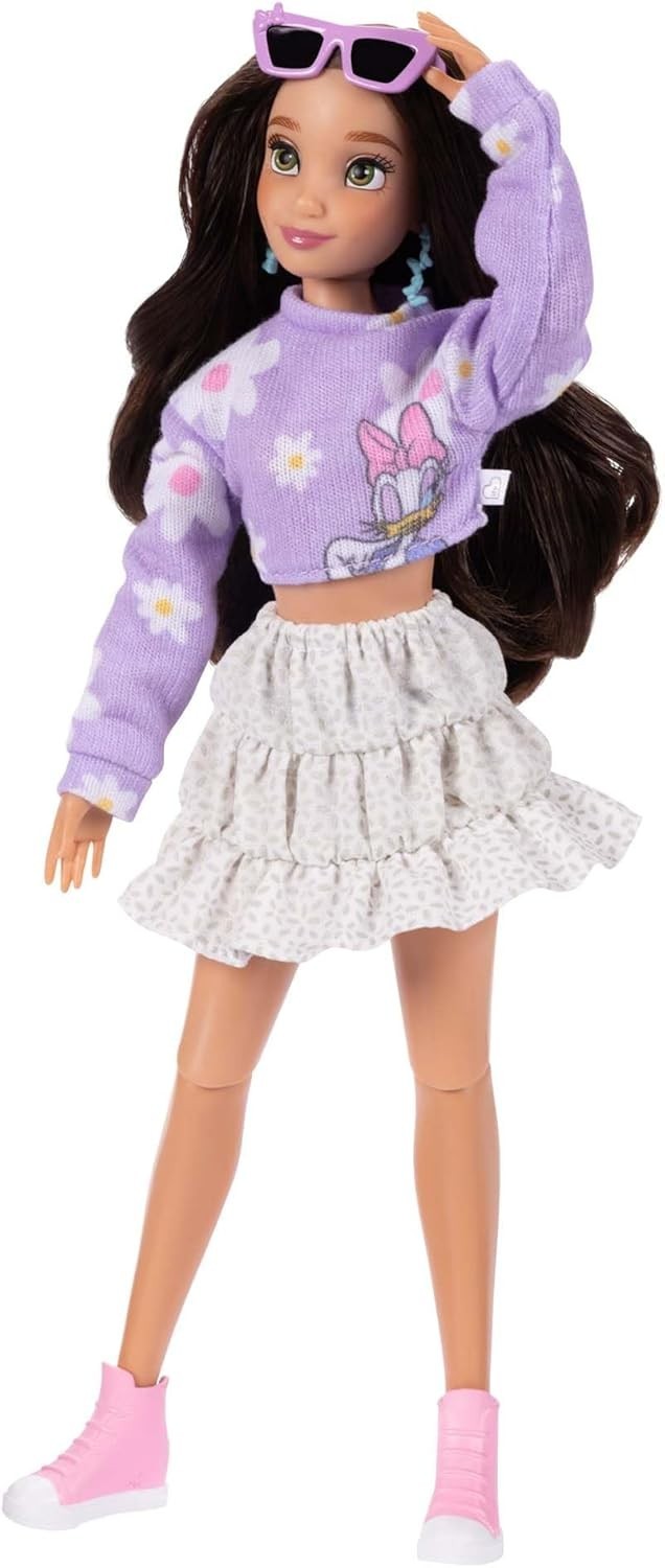 Fashion Doll with Articulated Joints Outfit Accessories Purse Bottle Gift