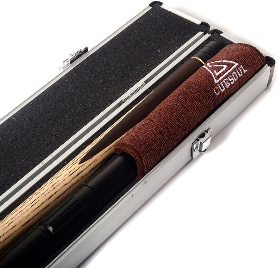 57in Snooker Cue 18oz Ash Shaft 3/4 Joint Dual Extensions Pro Set