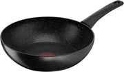28cm Stone Black Non Stick  Durable Coating Wok Pan Induction Safe