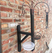 Wall Mounted Bird Feeding Station with Water Bath & Seed Trays Outdoor Garden