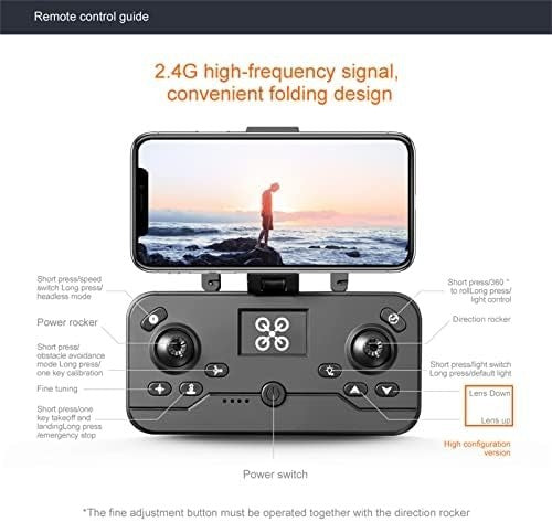 VECHII Foldable Drone with Camera 3D Flip Altitude Hold Gesture Selfie Black